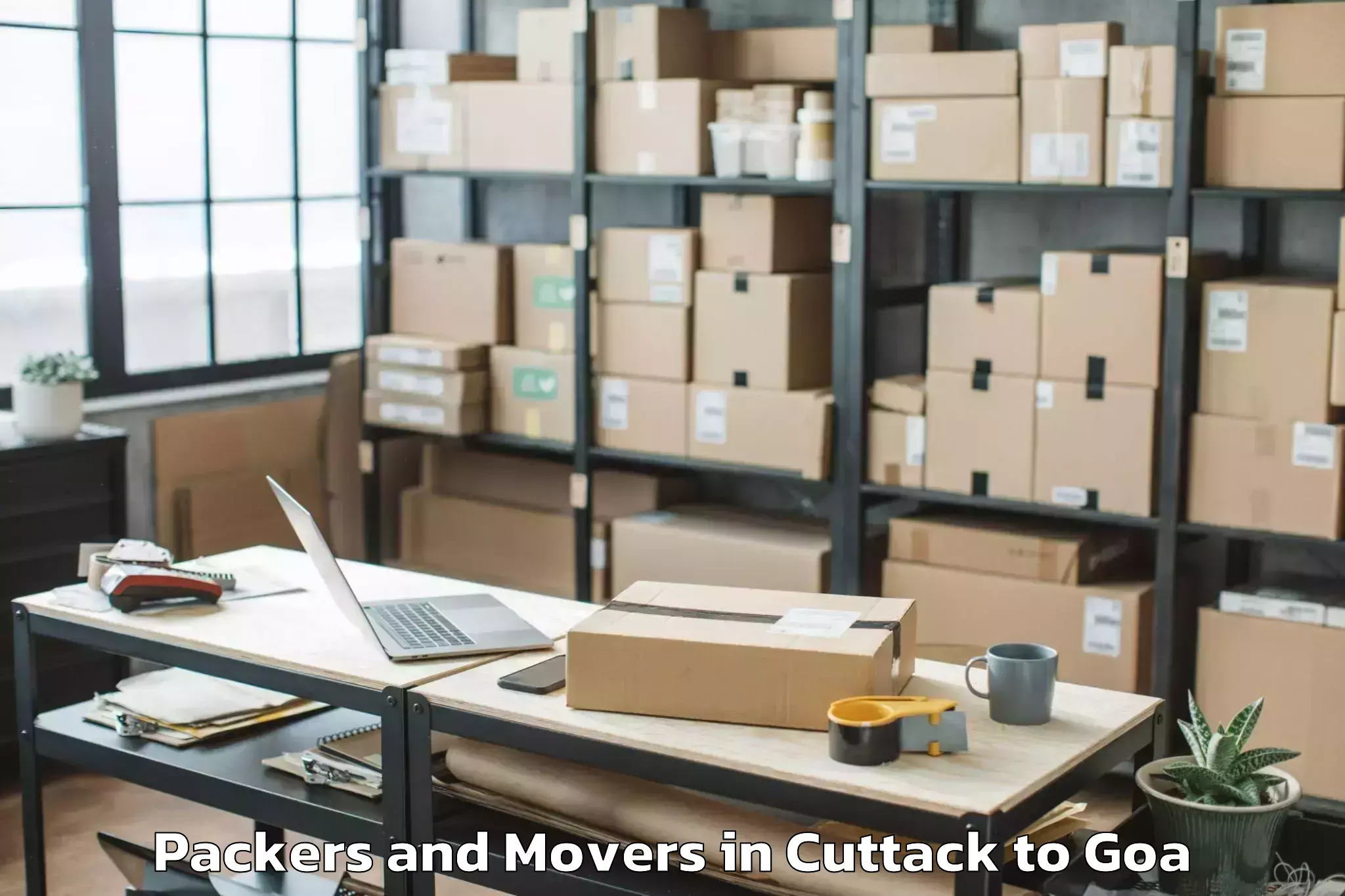 Cuttack to Aldona Packers And Movers Booking